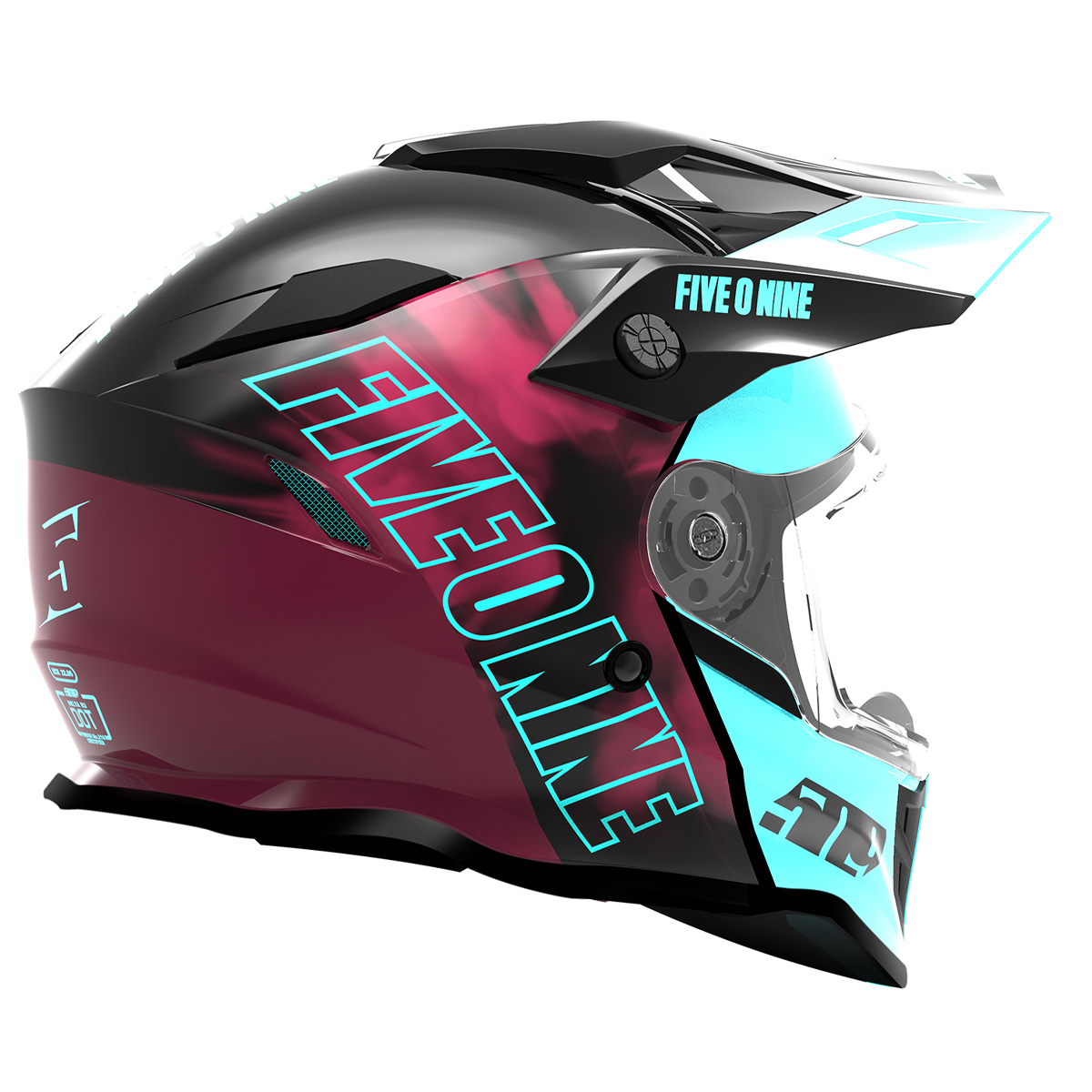 509 Teal Maroon Galaxy Delta R3L Ignite 