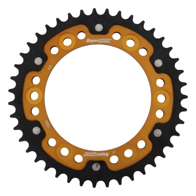 Supersprox Stealth Gold Rear Sprocket with 43 Teeth Honda CBR1000RR