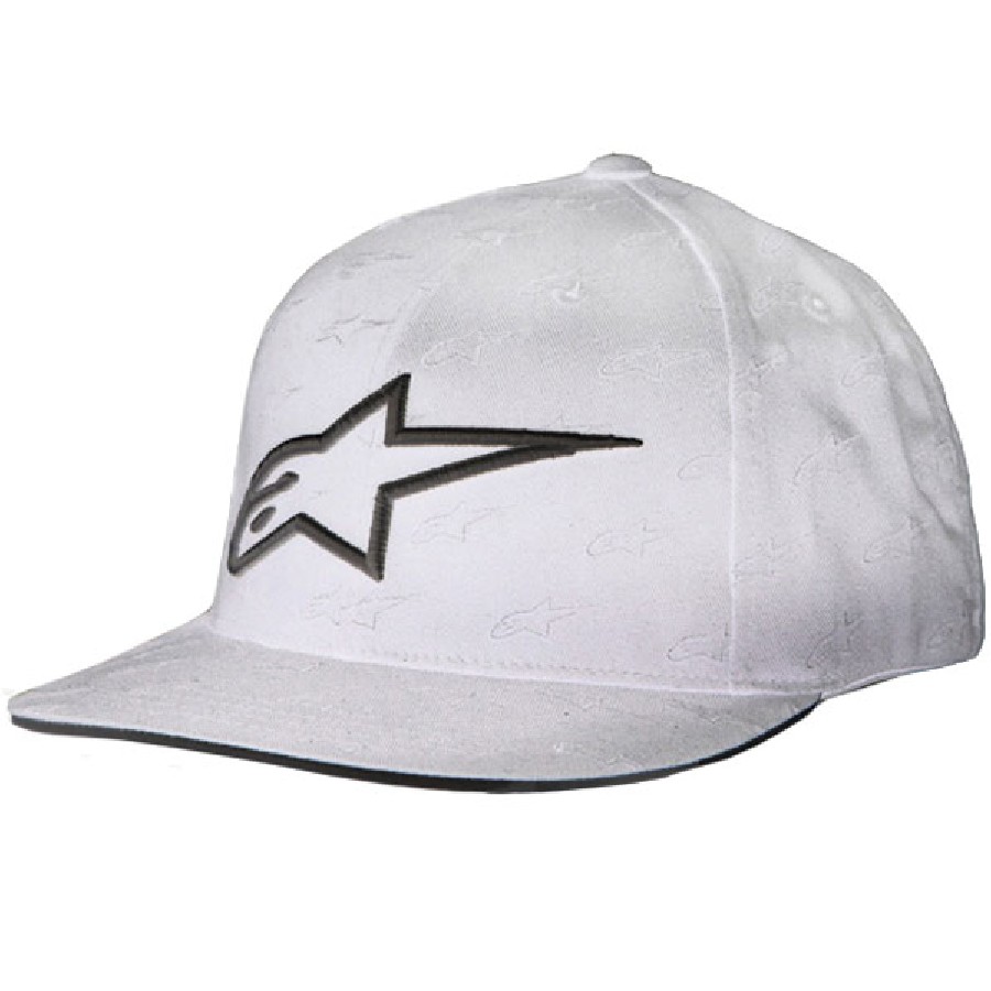 Closeout Alpinestars White All Over Hat Small/Medium S/M
