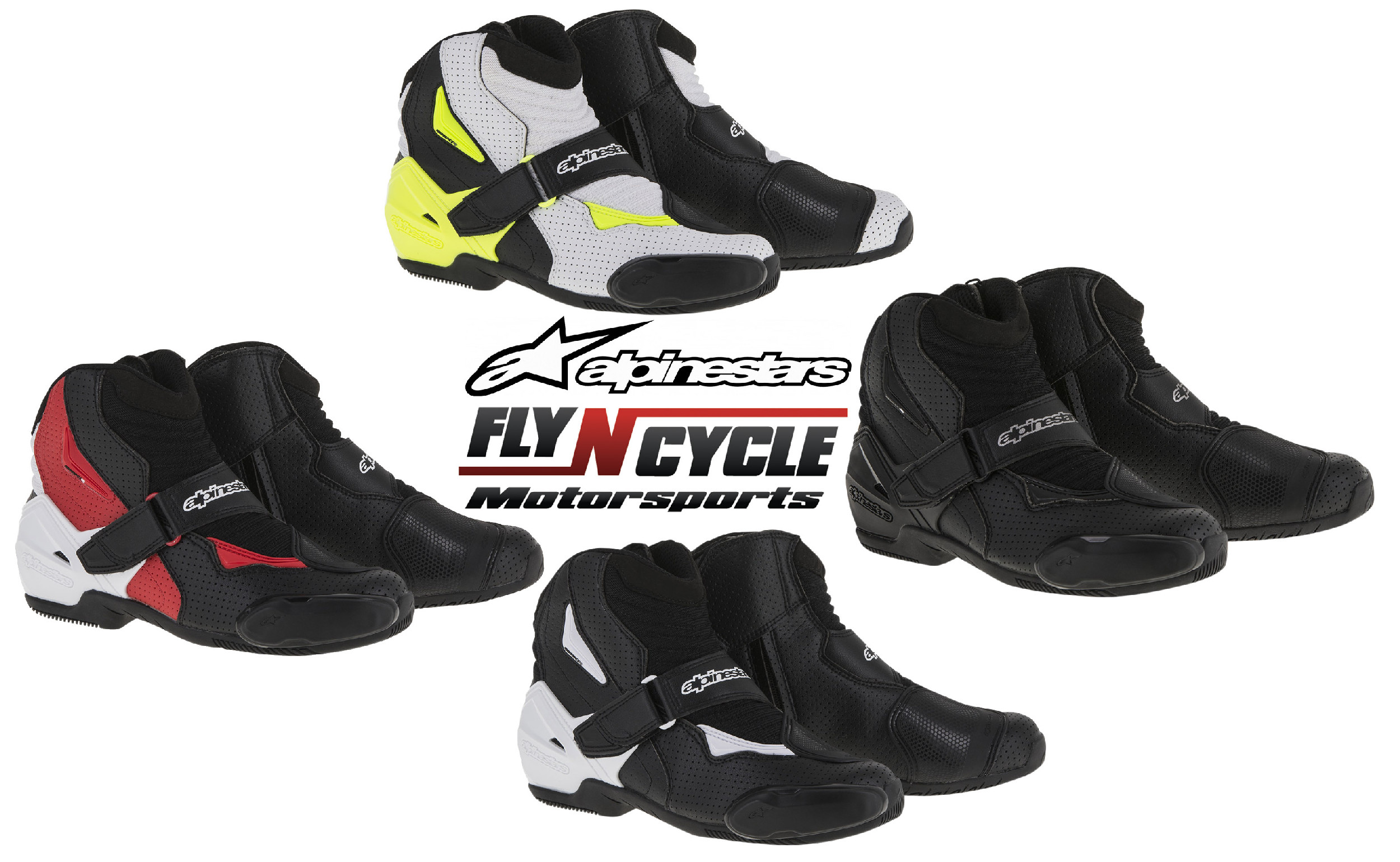 Alpinestars SMX-1R Vented Street Riding Motorcycle Boots Mens All Sizes
