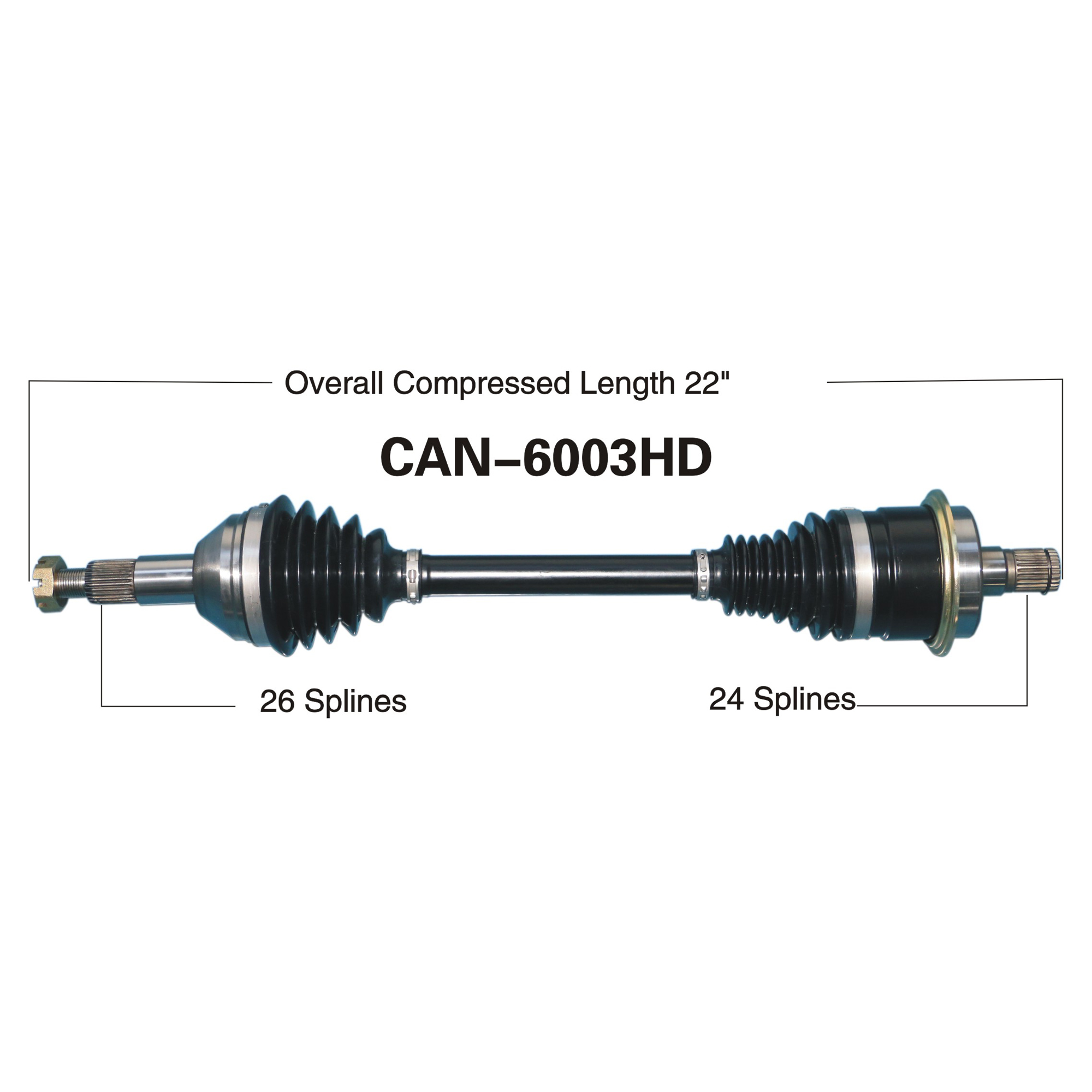 Heavy Duty Replacement Rear Left Axle for CanAm Outlander Max 400 EFI