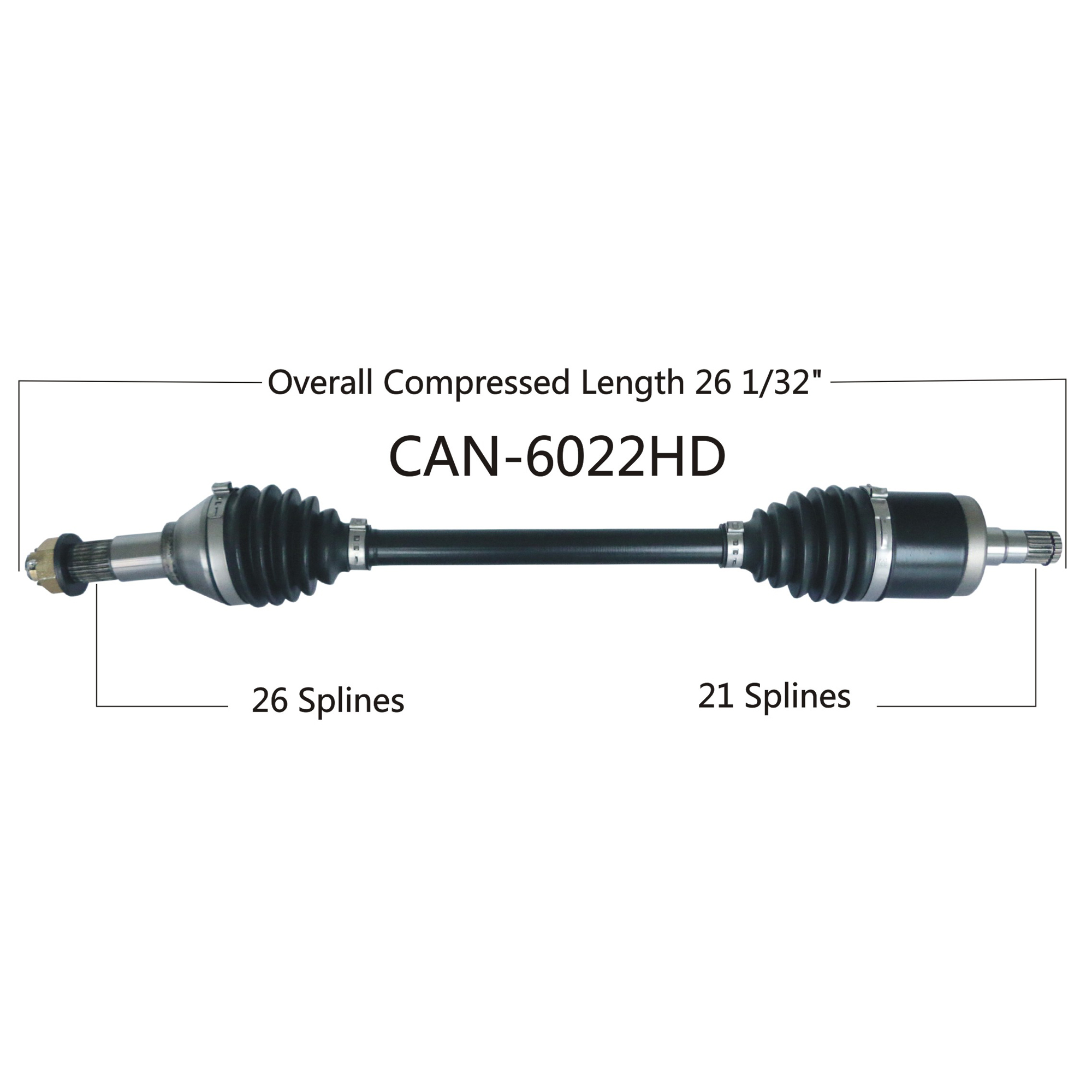 Heavy Duty Replacement Front Left Axle for CanAm Maverick 1000R XC