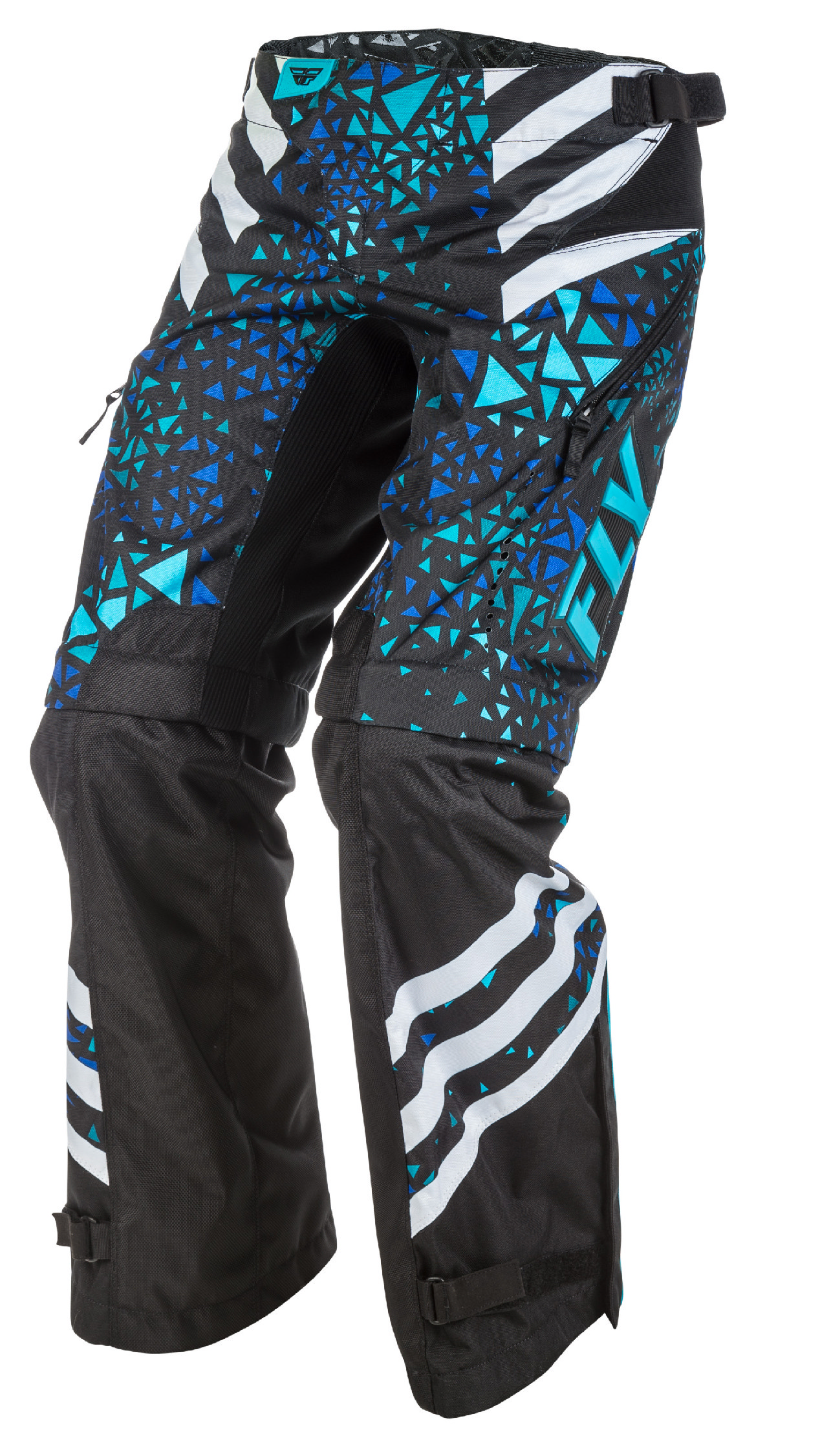 Fly Racing Womens Youth Blue/Black Kinetic Over the Boot Dirt Bike ...
