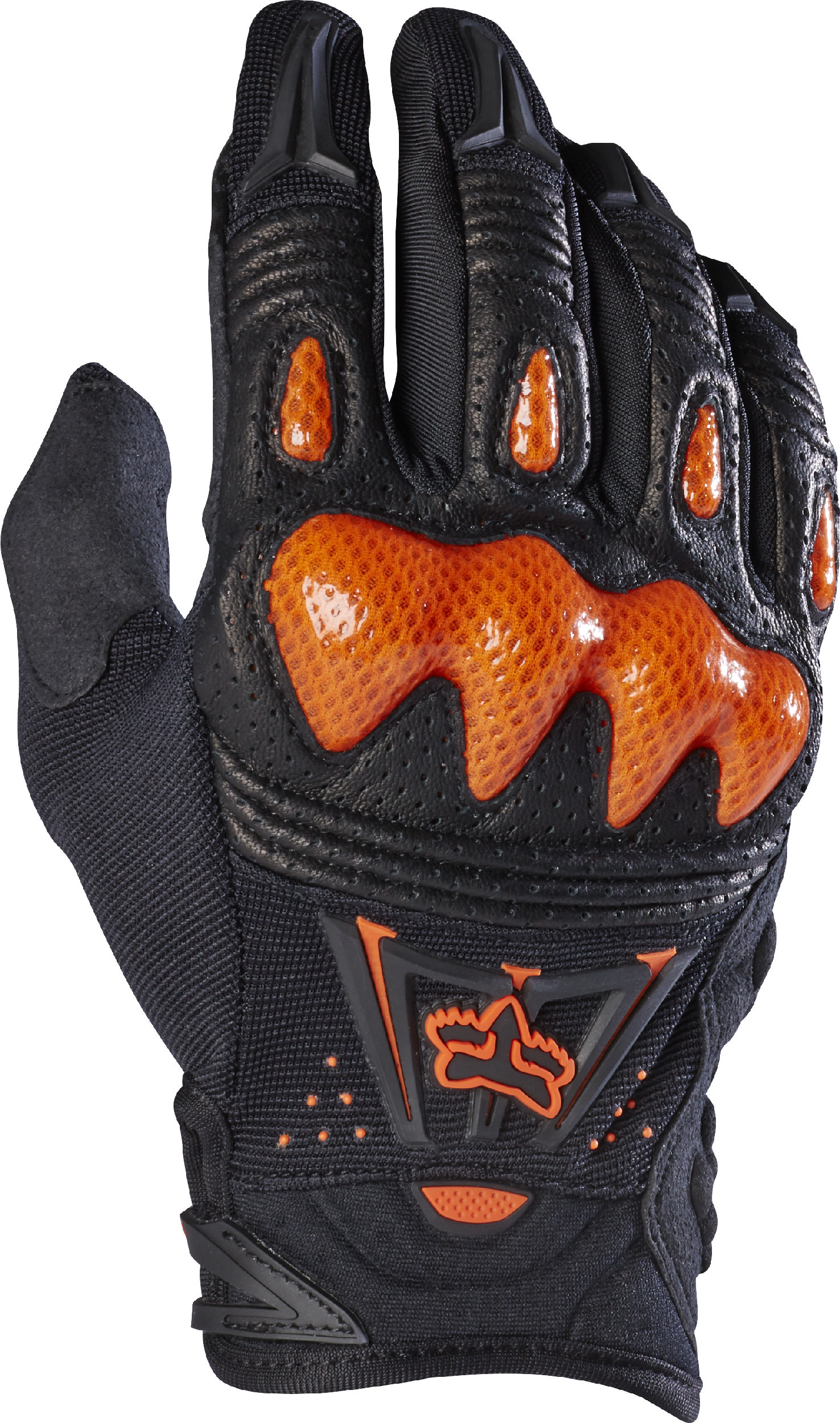 Fox Racing Mens Bomber Black/Orange Dirt Bike Gloves Motocross ATV MX