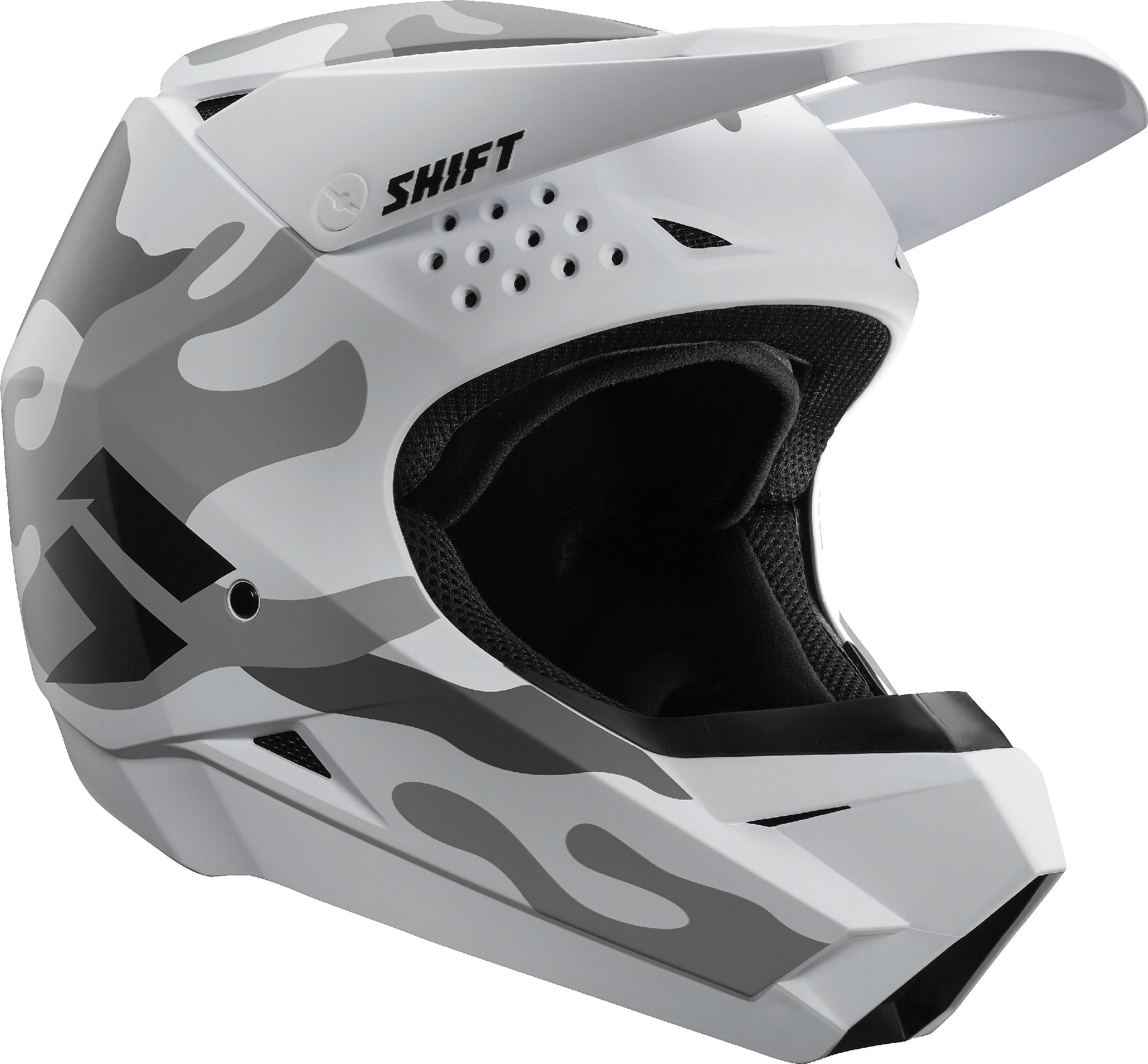 white mx helmet