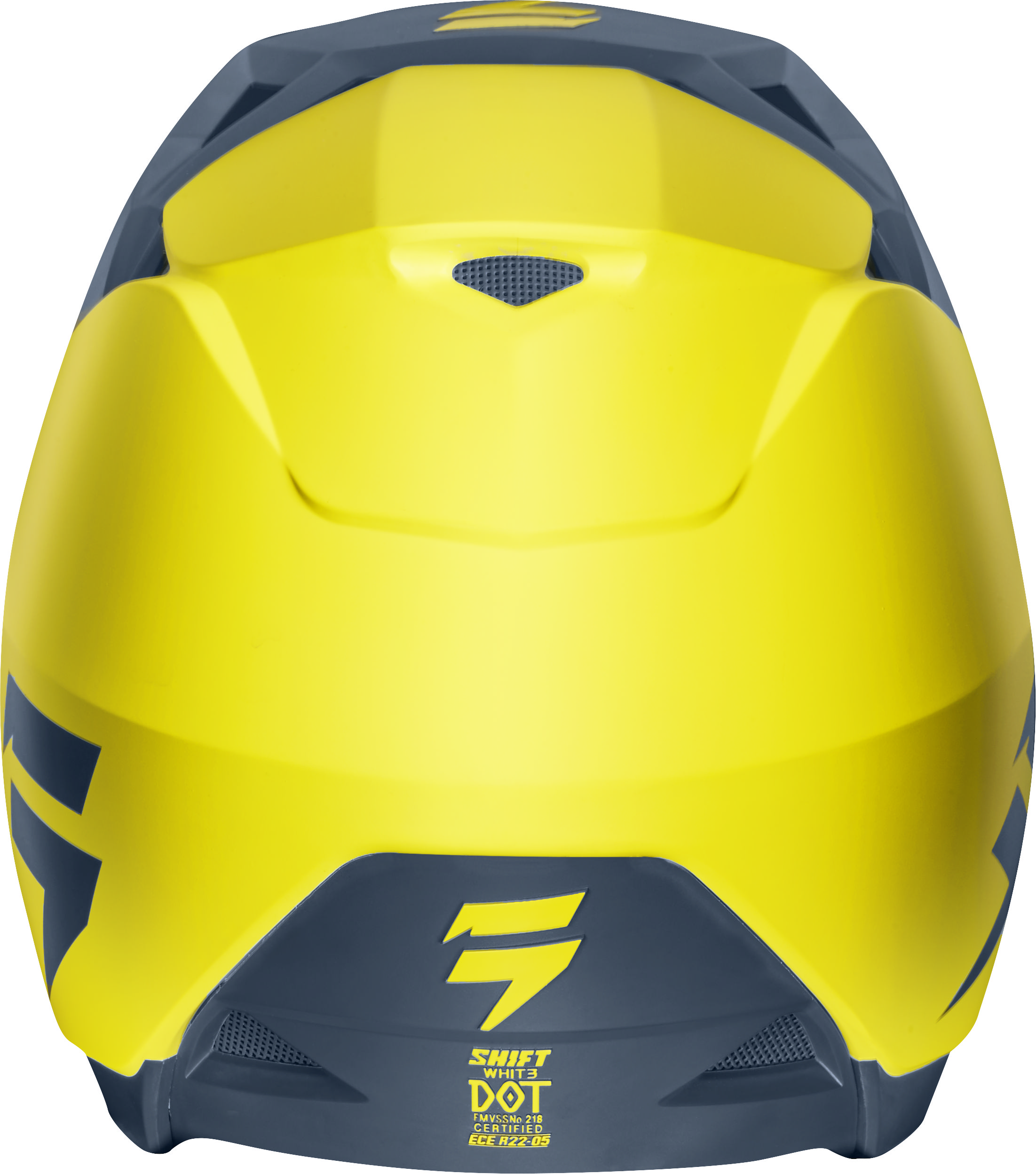 Shift Adult Yellow/Navy White Label Dirt Bike Helmet MX ...