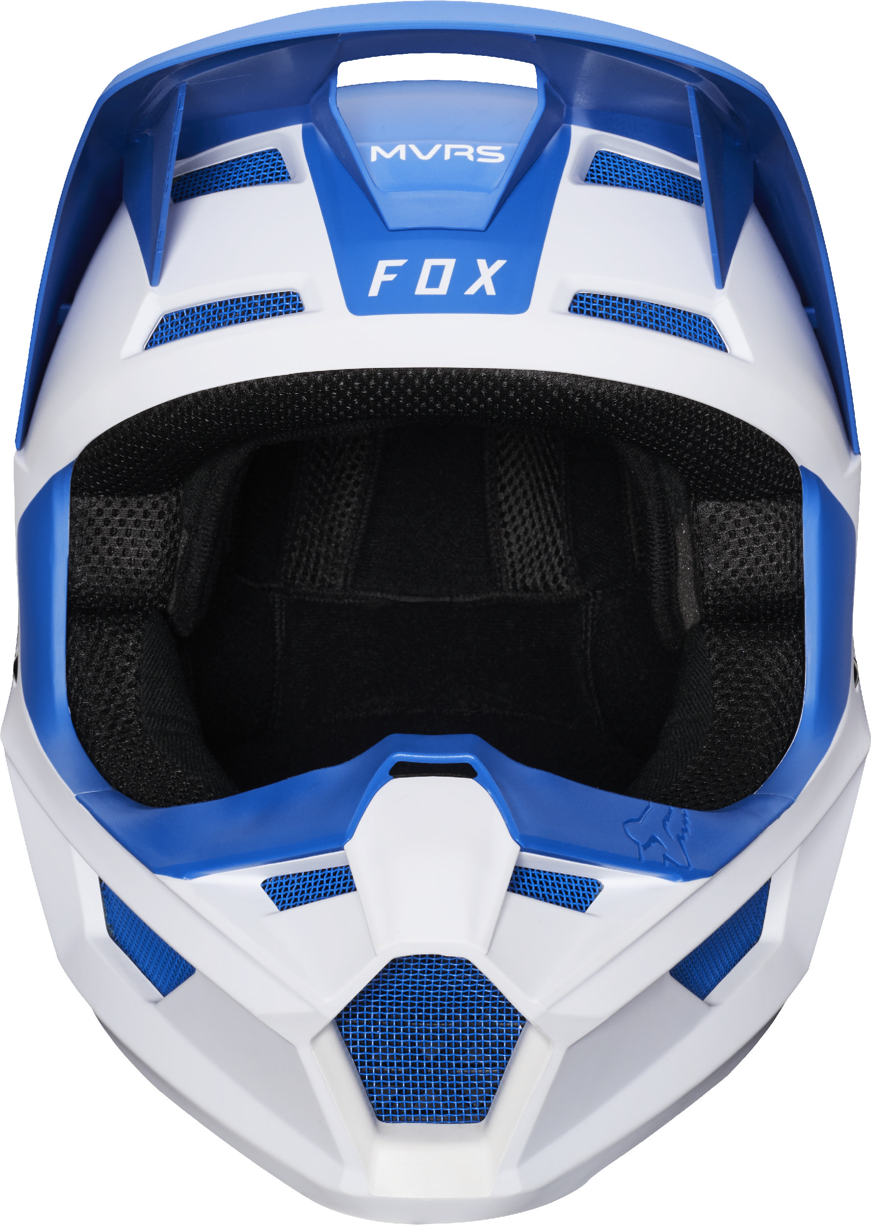 Fox Racing Adult V1 Mata Blue/White Dirt Bike Helmet ...