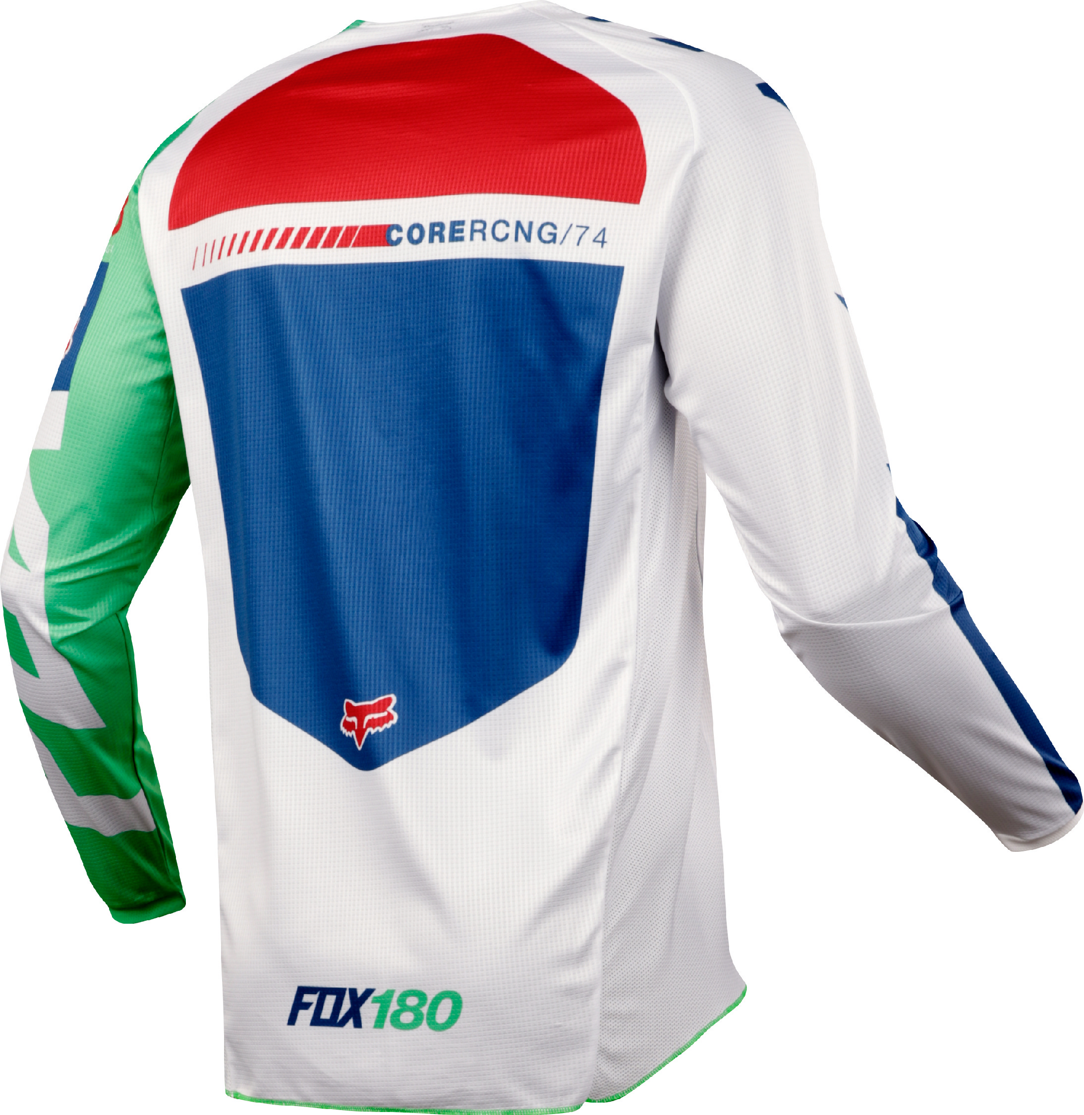 Fox Racing Youth Green/White/Blue 180 Sayak Dirt Bike Jersey MX ATV Off-Road - Bild 3 von 5