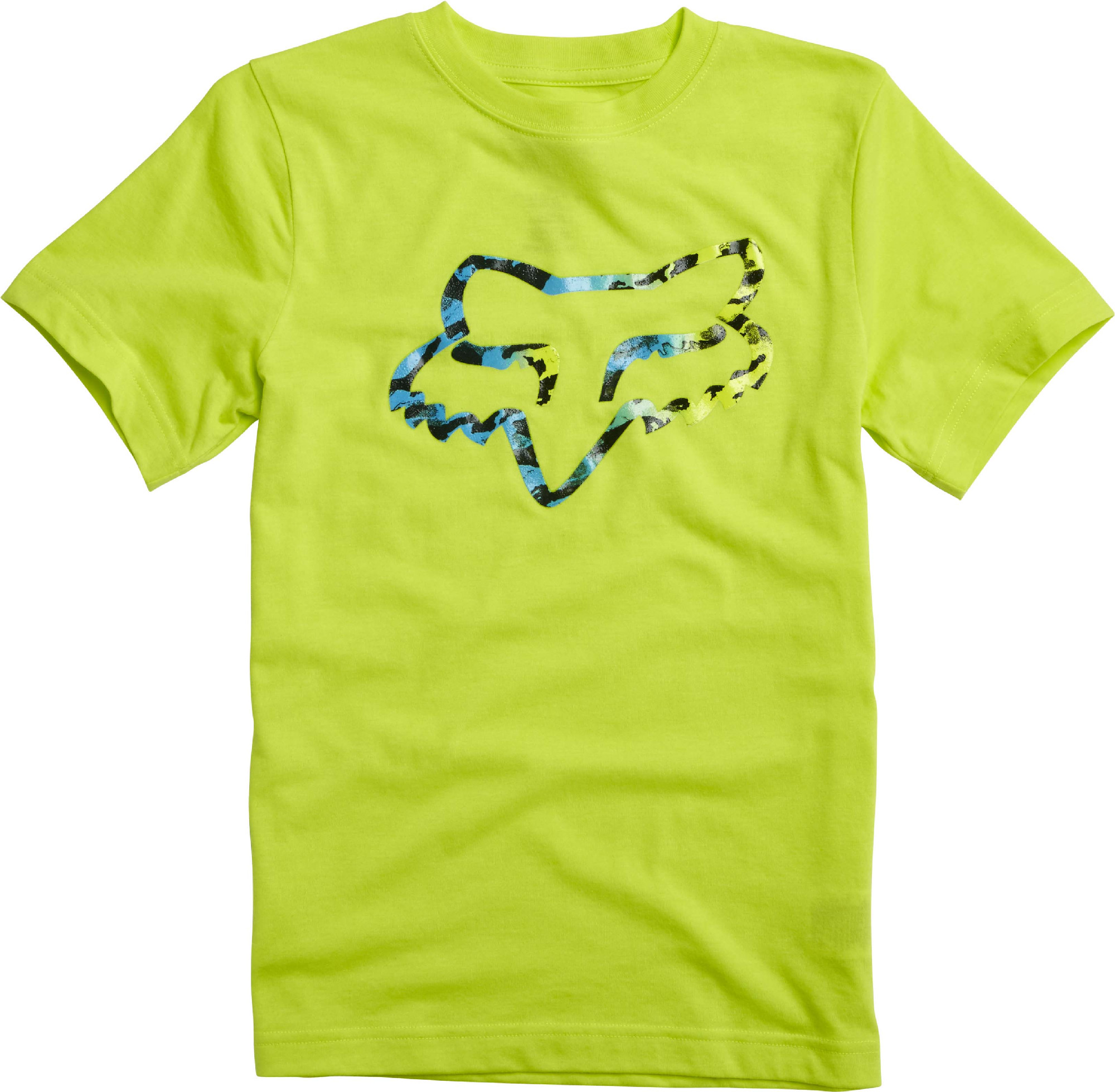 Fox Racing Youth Flo Yellow Norcatur Short Sleeve T-Shirt Tee Shirt ...