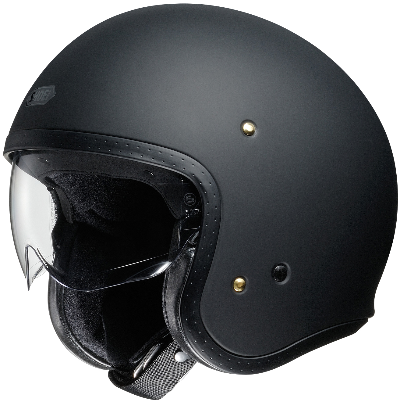 Shoei JO Matte Black Motorcycle Open Face 3/4 Helmet | eBay