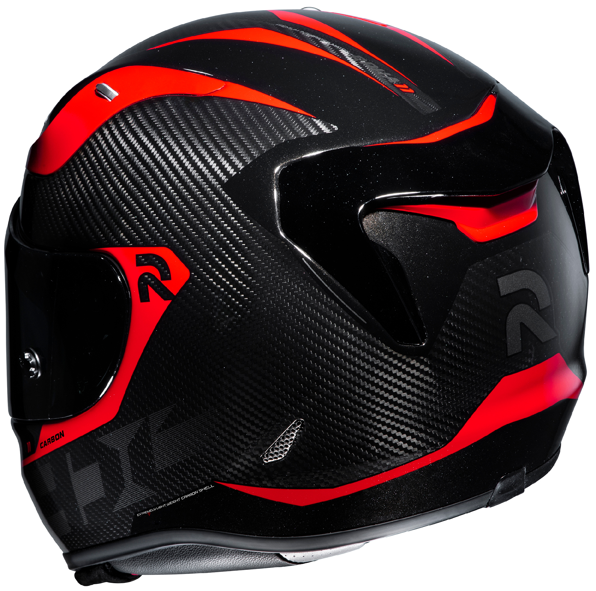 HJC Black/Red RPHA 11 Pro Carbon Bleer Full Face Motorcycle Helmet | eBay