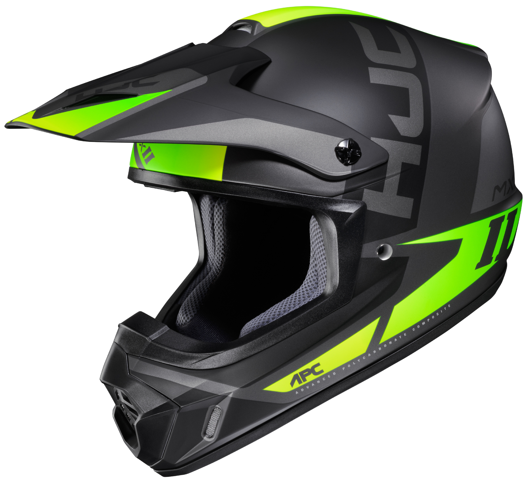HJC Adult Dirt Bike Black/Hi-viz CS-MX 2 Creed Off-Road Helmet | eBay