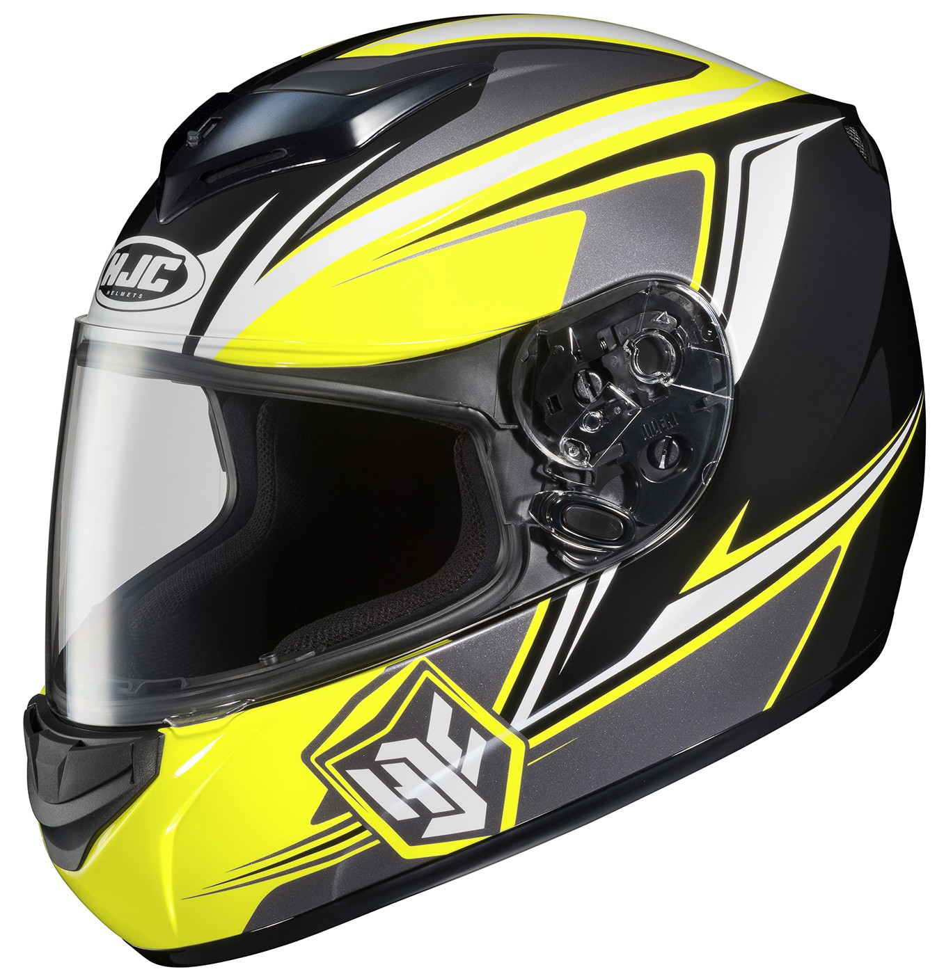 HJC CS-R2 New Seca Yellow Full Face Motorcycle Helmet MC3 DOT Appoved