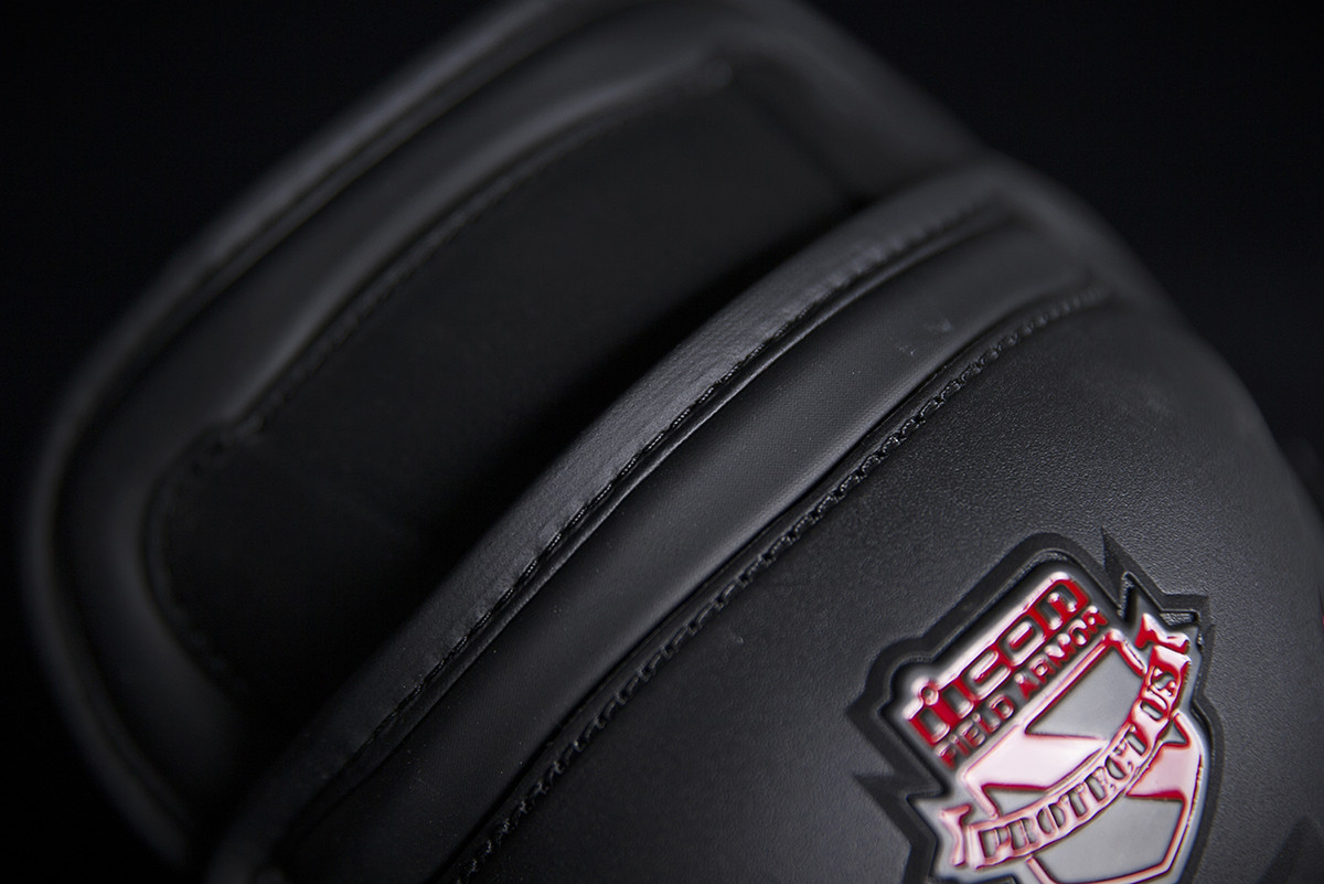 Icon Mens Black/Red Field Armor Stryker Motorcycle Knee Guard | eBay