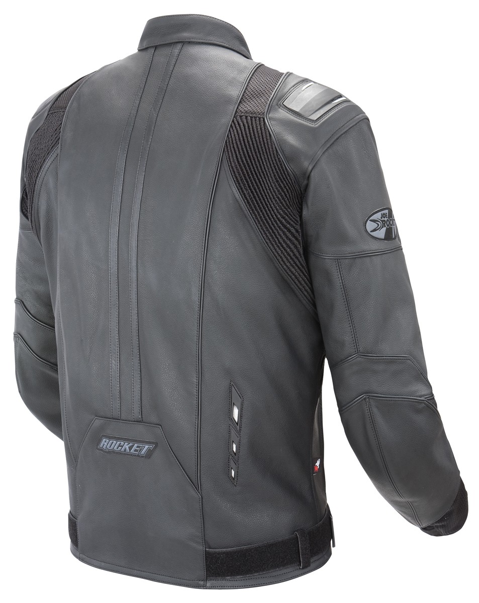 Joe Rocket 52 Black Radar Dark Leather Motorcycle Jacket | eBay