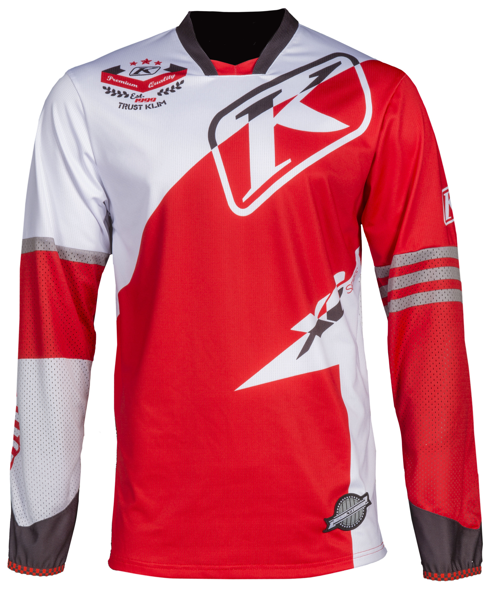 Klim Mens Red/White XC Dirt Bike Jersey MX ATV Motocross OffRoad 2016