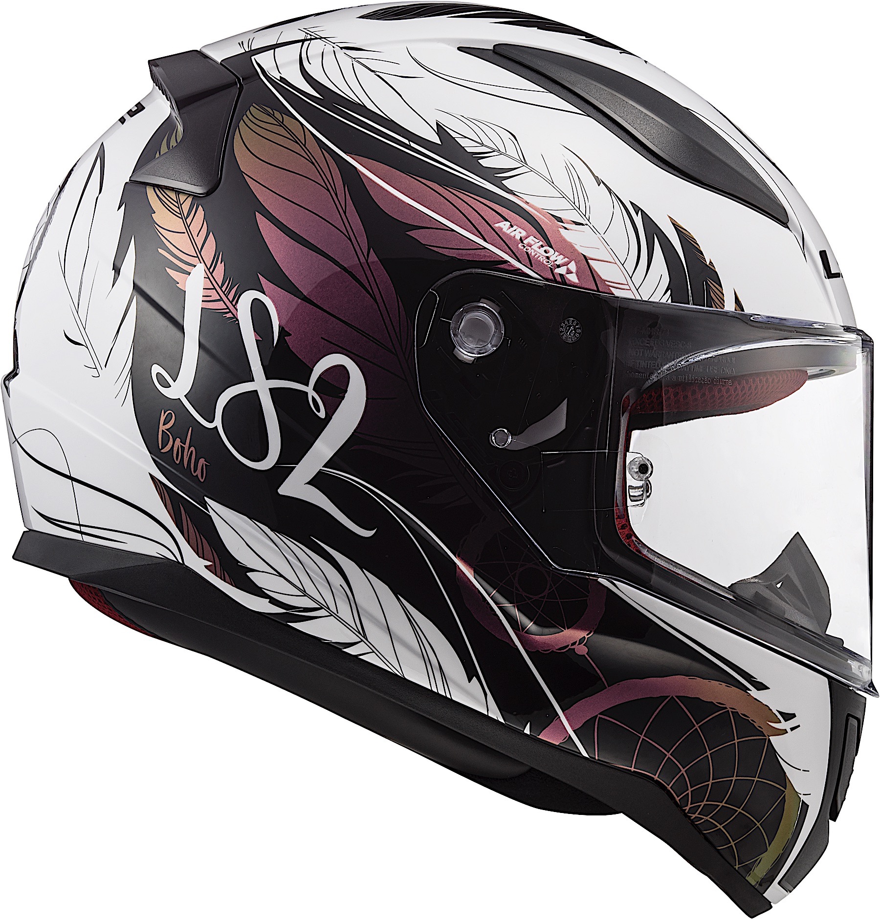 LS2 FF353 Rapid Dream Catcher Full Face Helmet White/Chameleon All Sizes 