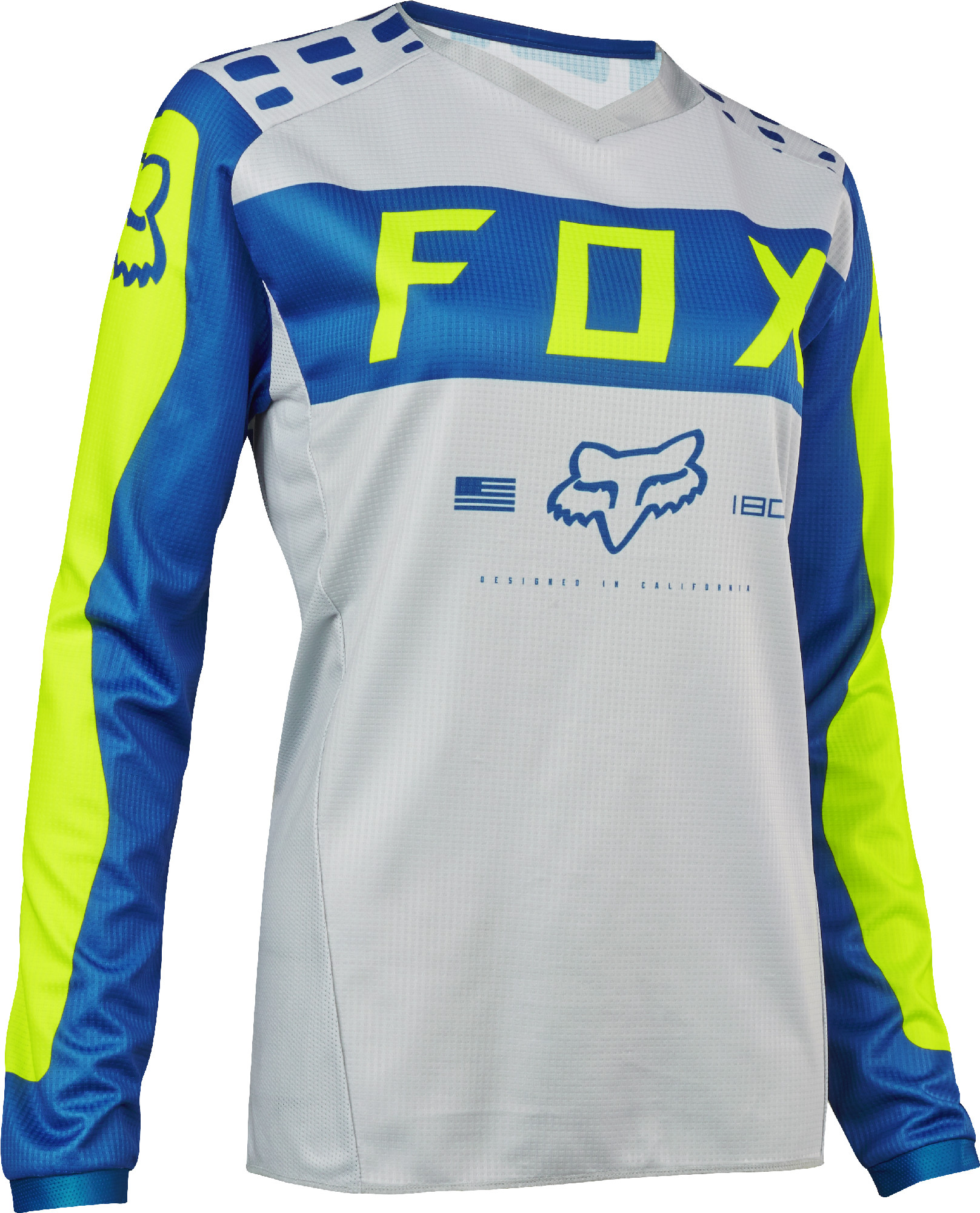 Fox Racing Womens Grey/Blue/Yellow 180 Dirt Bike Jersey 2017 ATV MX eBay