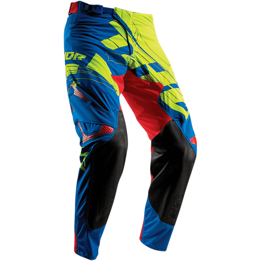 Thor Mens Lime Green/Blue/Red Prime Fit Paradigm Dirt Bike Jersey ...