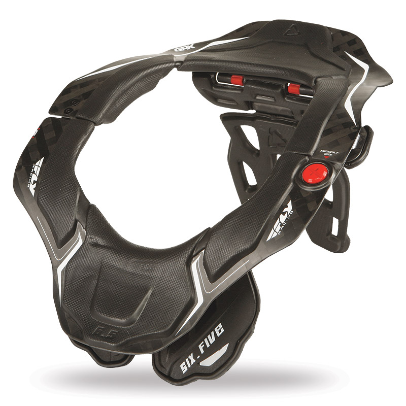 Fly Racing Black Mens 6.5 Carbon MX Leatt Dirt Bike Neck Brace MX ATV