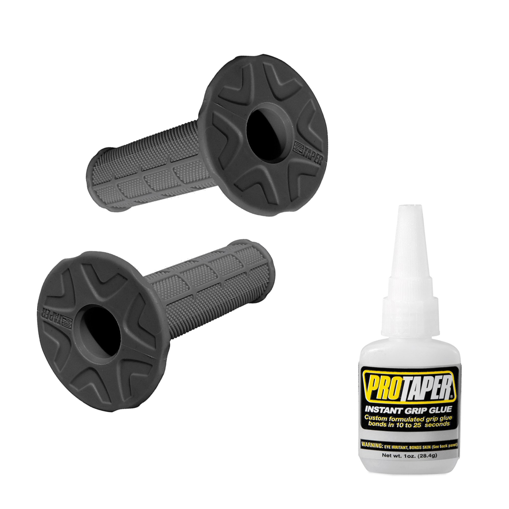 Pro Taper Single Density Medium Half Waffle Dark Grey MX Handlebar