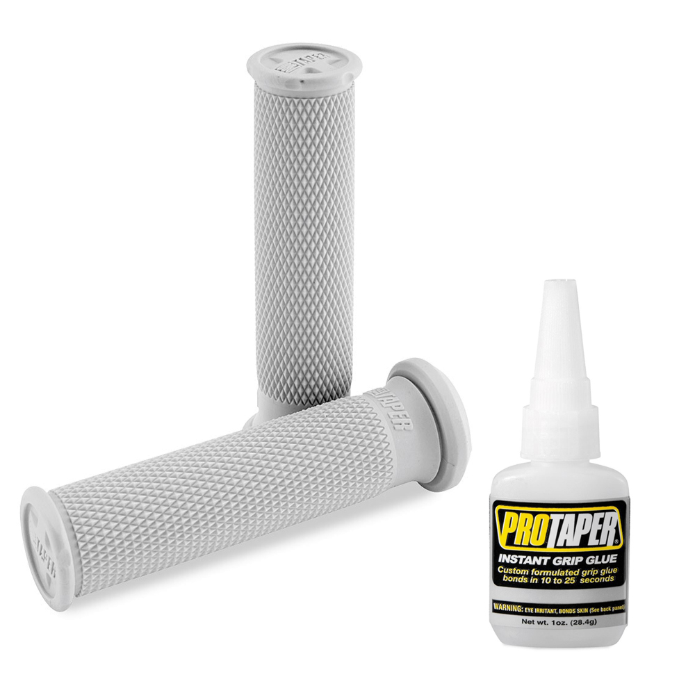 Pro Taper Single Density Soft Full Diamond Light Grey ATV Handlebar