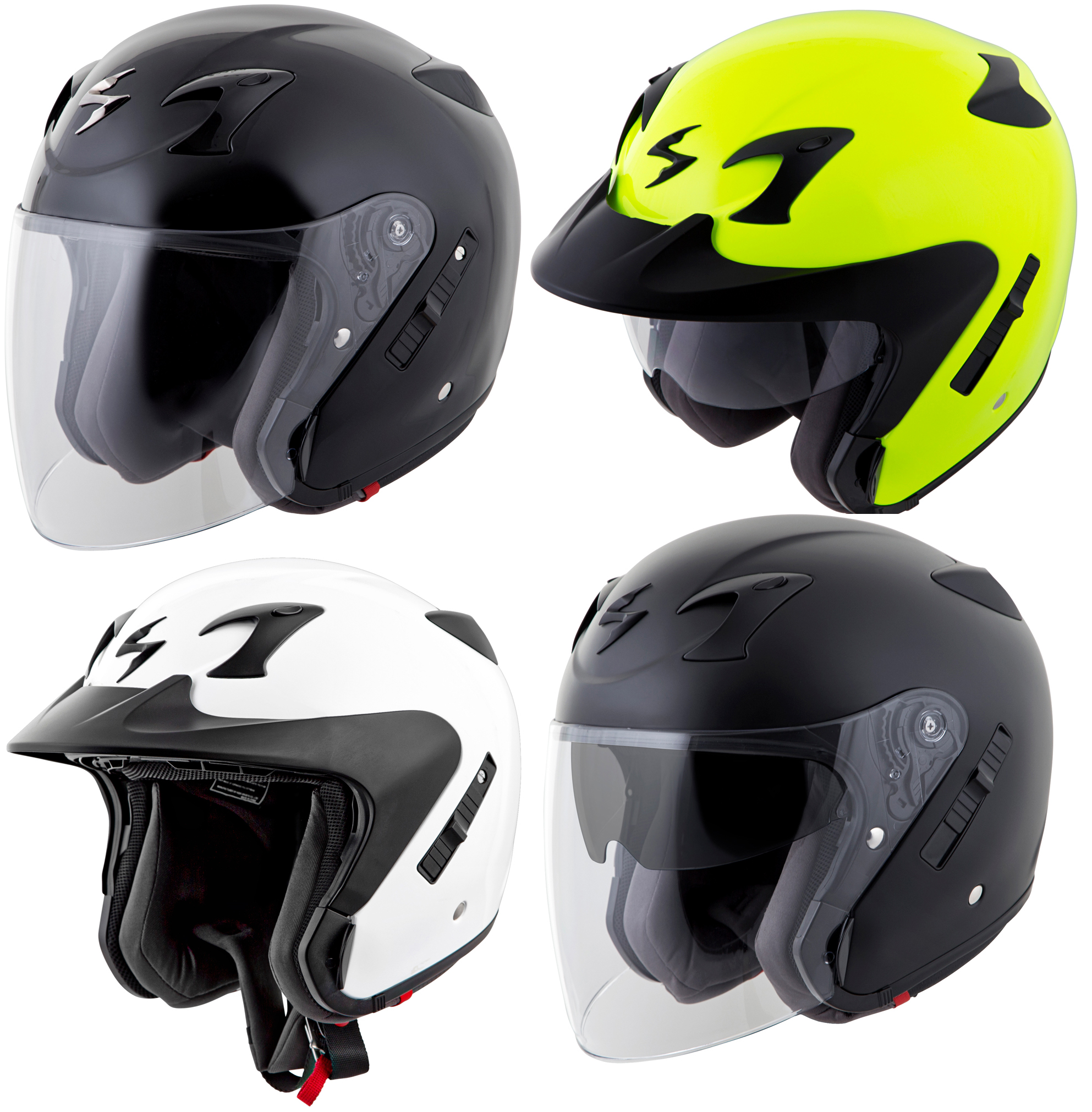 Scorpion Adult EXO-CT220 3/4 Open Face Motorcycle Helmet | eBay