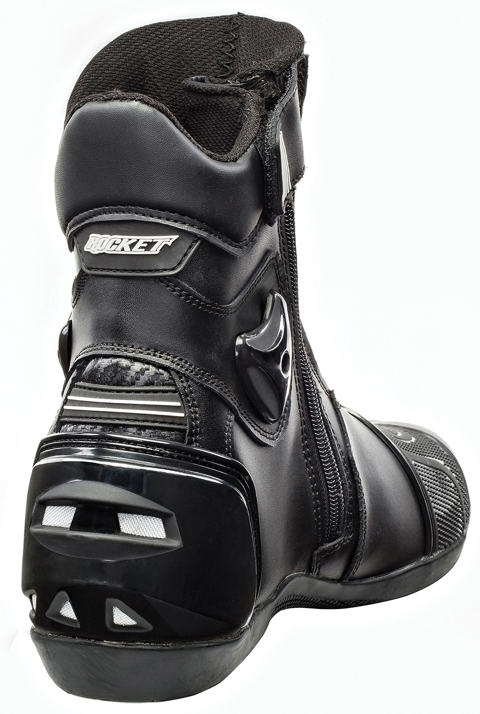 Joe Rocket Mens Black Superstreet Leather Motorcycle Boots 