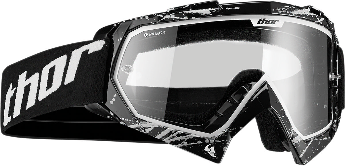 New 2021 Thor Combat Sand Goggles Offroad Dirt Bike Black White Blast Free Ship 