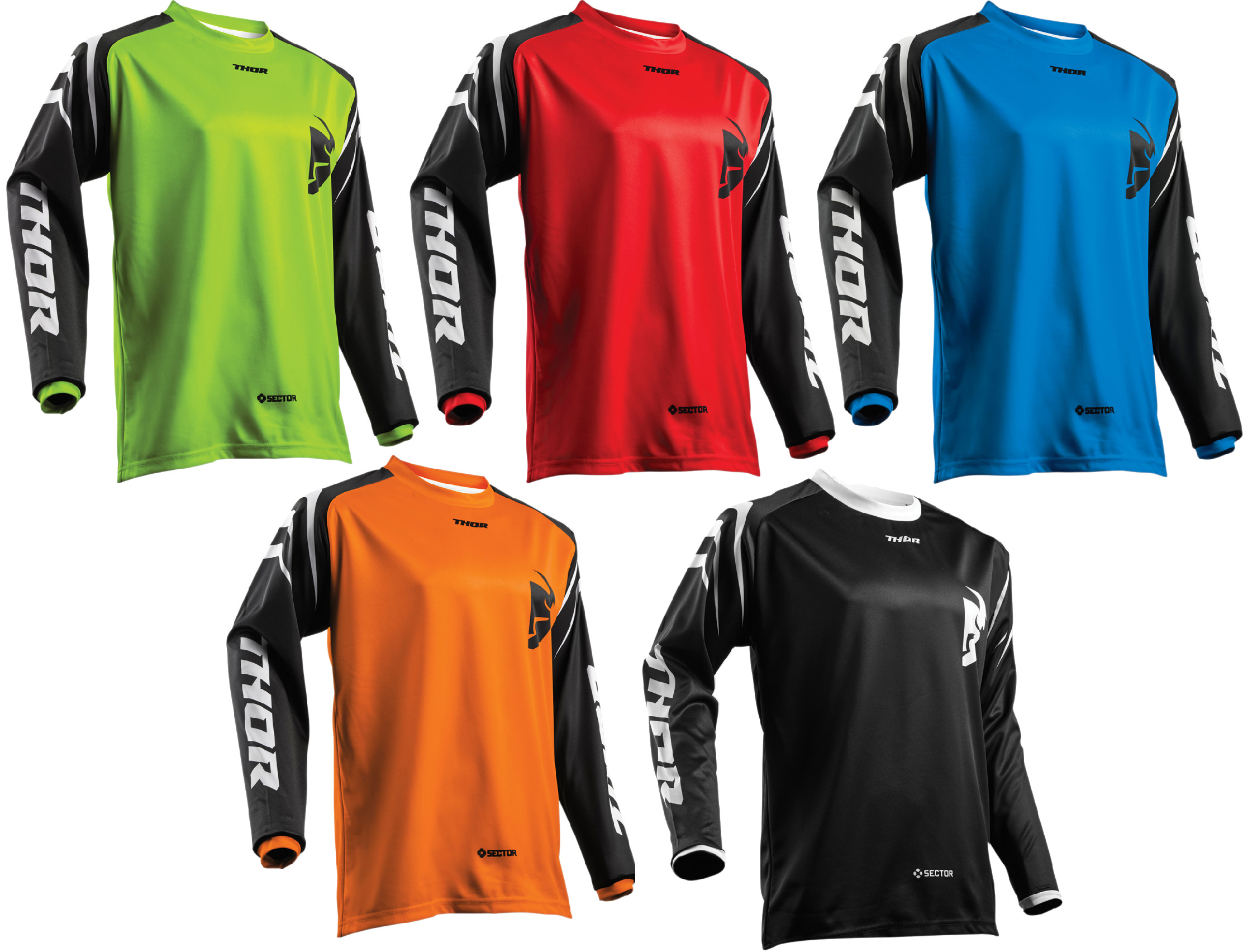 Download Thor Mens & Youth Sector Zones Dirt Bike Jersey MX ATV ...