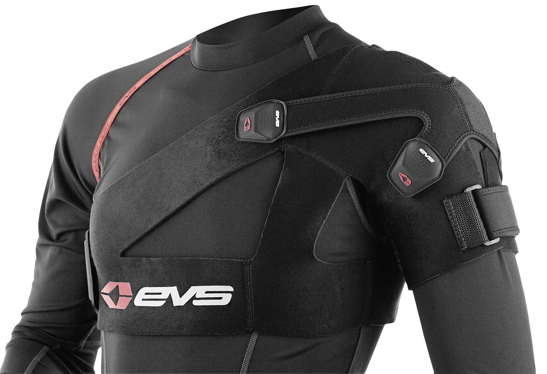 EVS Mens Black/Red SB03 Dirt Bike Shoulder Brace MX ATV eBay