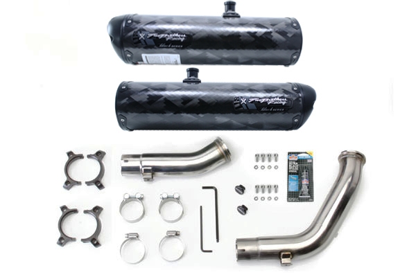 Two Brothers Dual BS M 2 Carbon Fiber Slip on Exhaust 2009 2013 Yamaha R1
